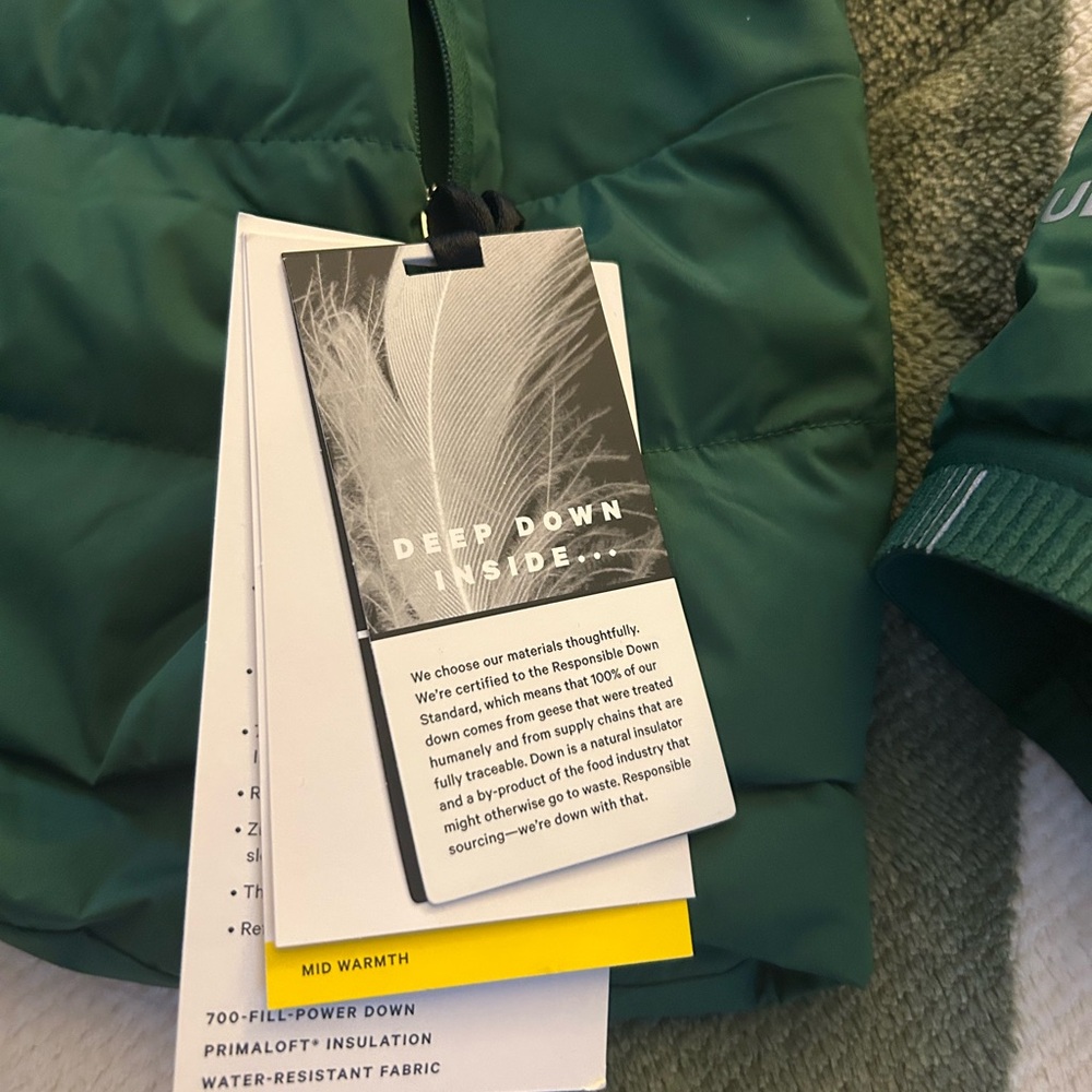 Lululemon Women’s Size 10 Down for It All Jacket in Everglade Green NWT - Picture 3 of 11